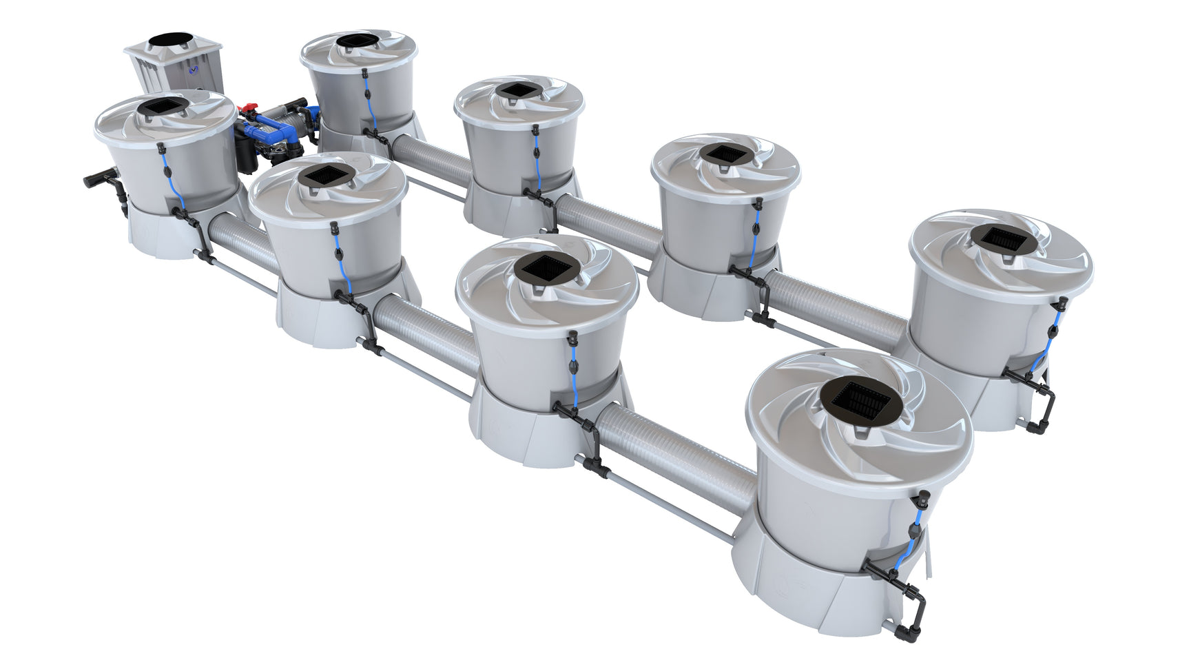 Alien Hydroponics V-SYSTEM 8 Pot Kit - CannaFull Spectrum Solutions