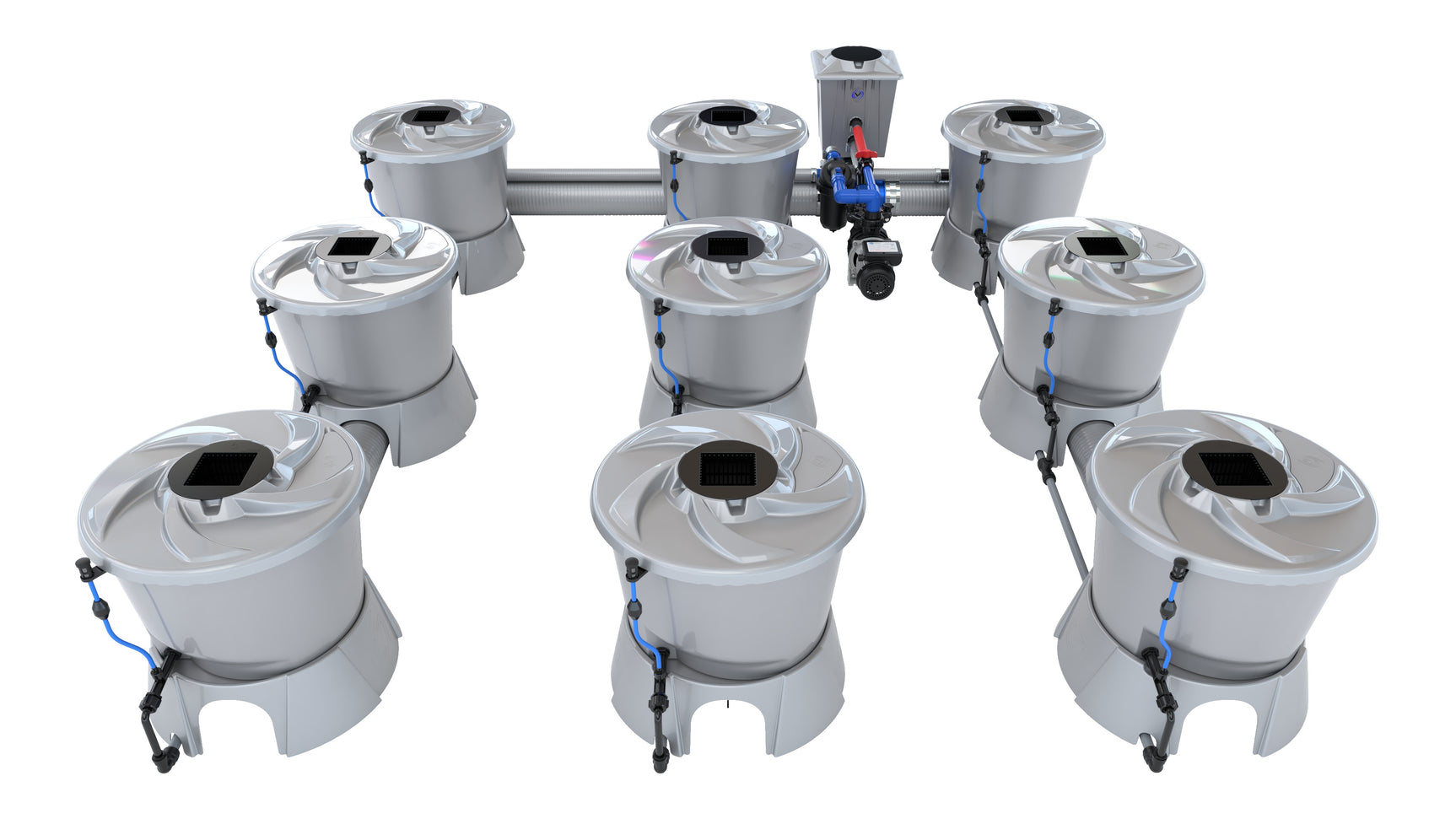 Alien Hydroponics V-SYSTEM 9 Pot Kit - CannaFull Spectrum Solutions