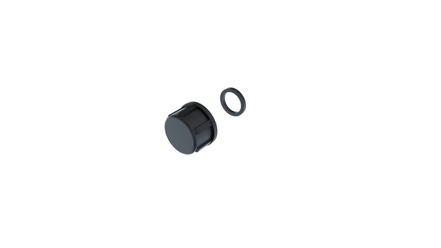 1/2" Drain Cap Fitting installed in commercial cultivation facility