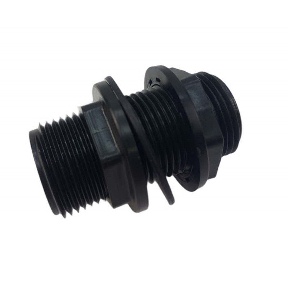 Threaded Tank Connector 1" installed in commercial cultivation facility