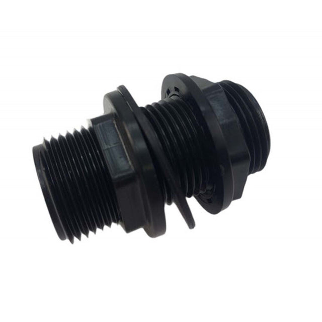 Threaded Tank Connector 1" installed in commercial cultivation facility