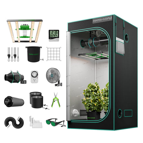 Mars Hydro FCE-3000 Kits 3x3 Complete Indoor Grow Kit | 25% More Light - image 2