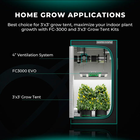 Mars Hydro FC3000 EVO 300W LED Grow Light | 2.85 μmol/j - image 3