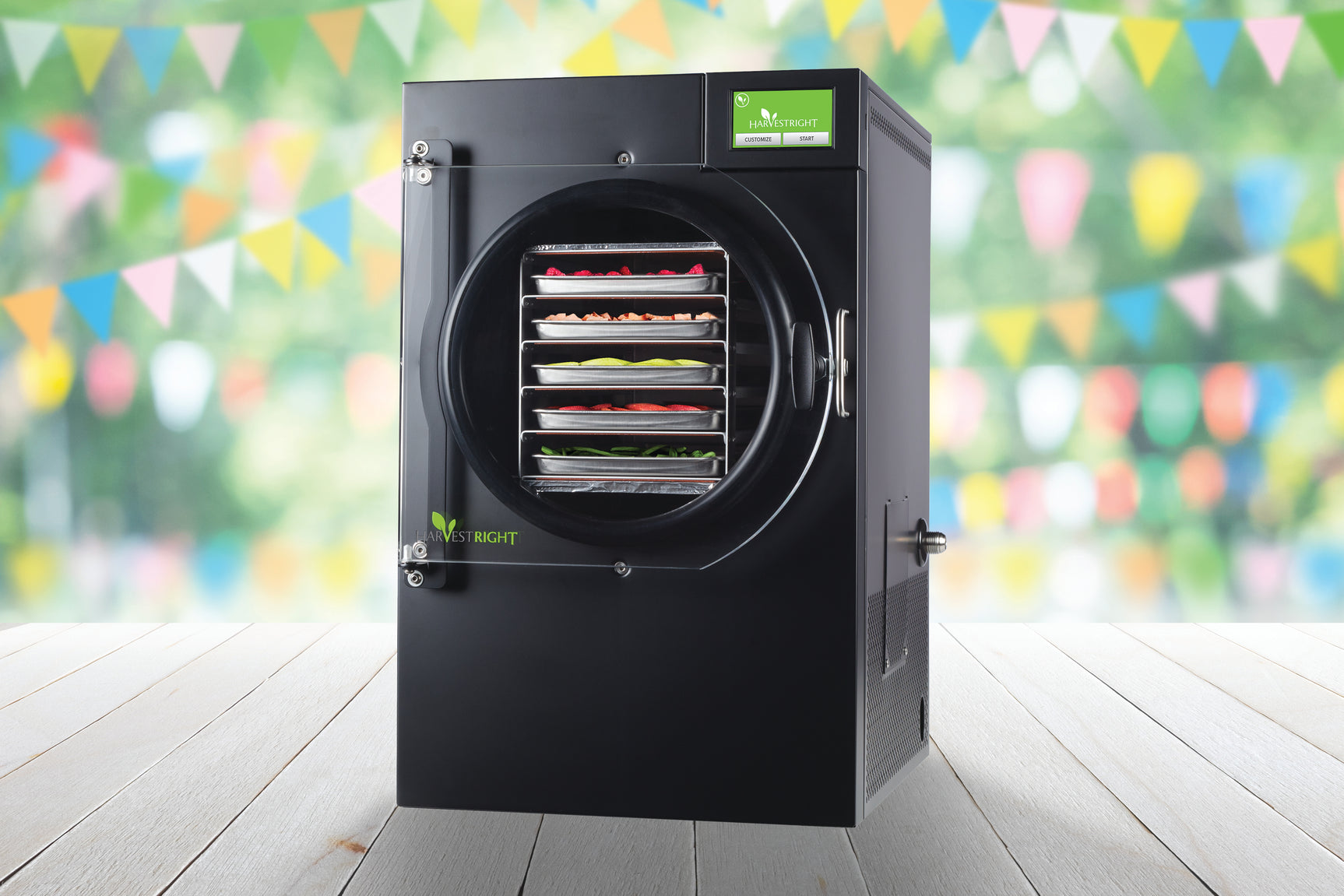 Harvest Right Medium Home Freeze Dryer Stainless Steel 5 Tray in use